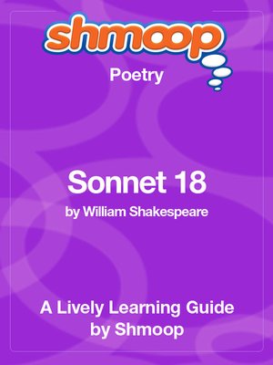 cover image of Sonnet 18